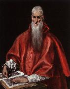 El Greco Saint Jerome as a Cardinal oil painting on canvas